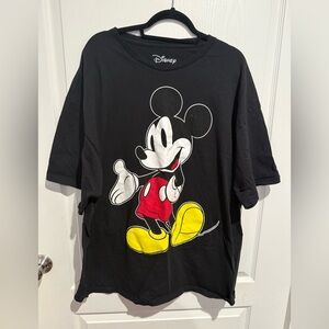 Disney Black Cotton T-Shirt